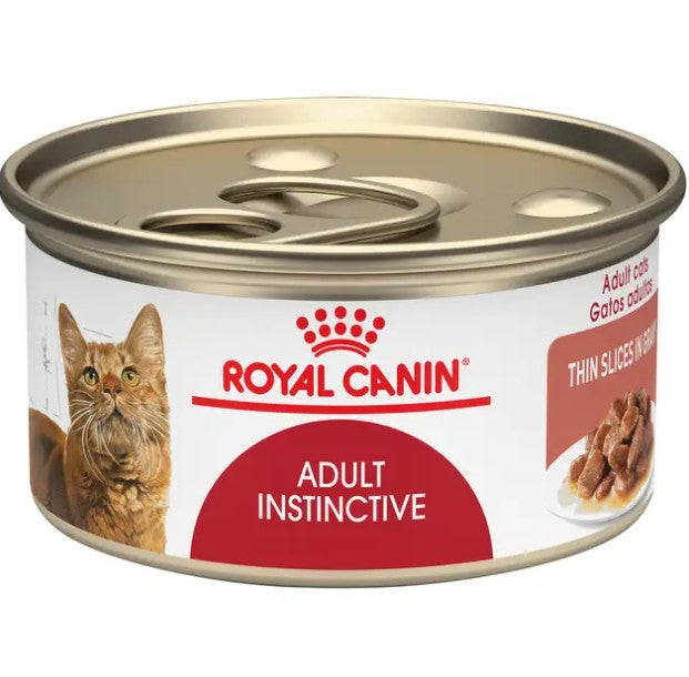 Paquete de 12 latas de Alimento Húmedo Royal Canin Adult Instinctive Thin Slices in Gravy