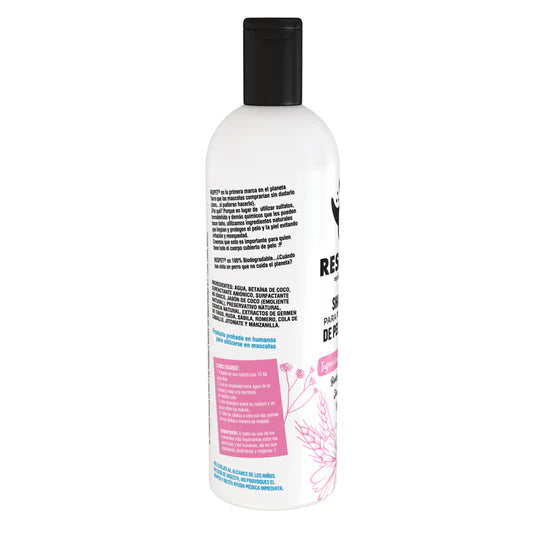 Pack de 3 Shampoo RESPET de Pelo Claro para perro aroma a Verbena y Té Blanco
