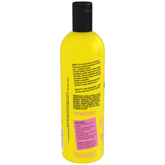 Pack de 3 Shampoo RESPET de Pelo Dorado y Café para perro aroma a Coco