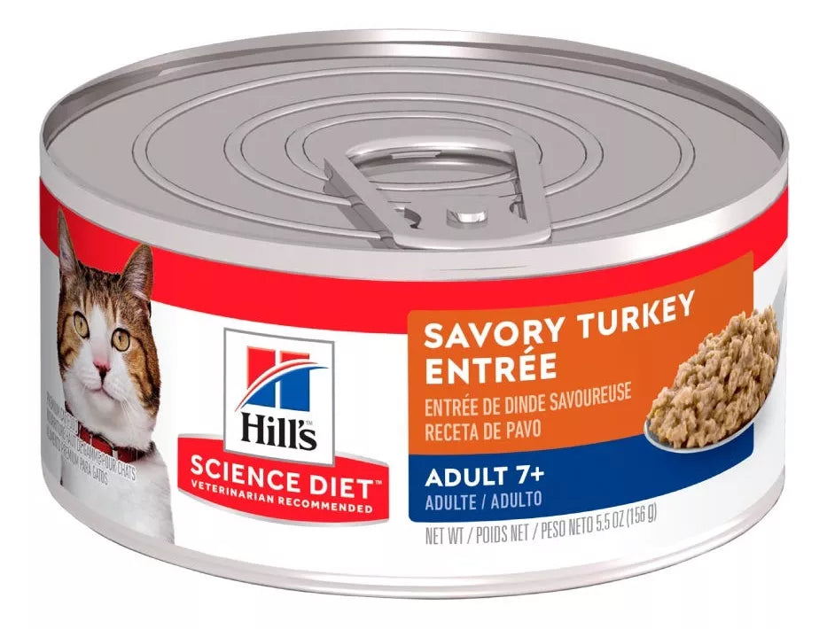 Paquete 6 latas Alimento Húmedo Hill's Gato Adulto 7+ (156g)