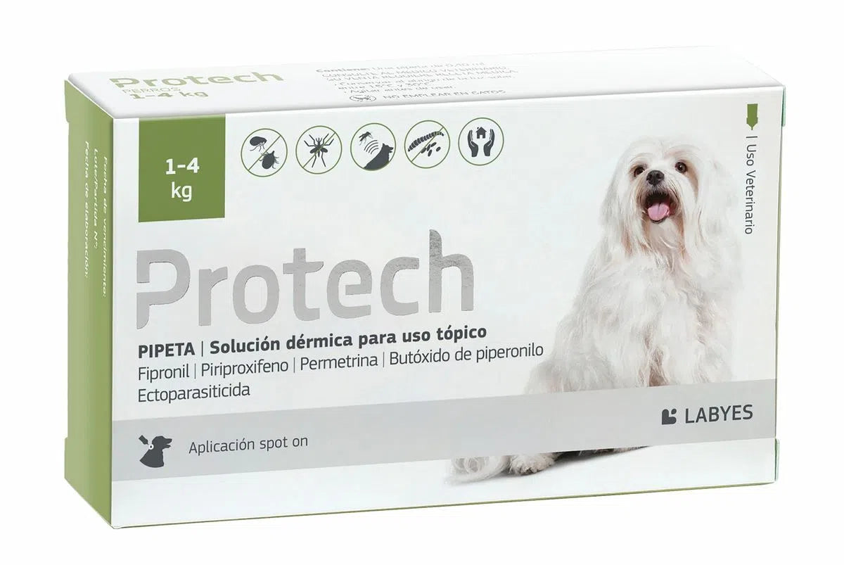 Pipeta Antiparasitaria Protech 1-4 kg
