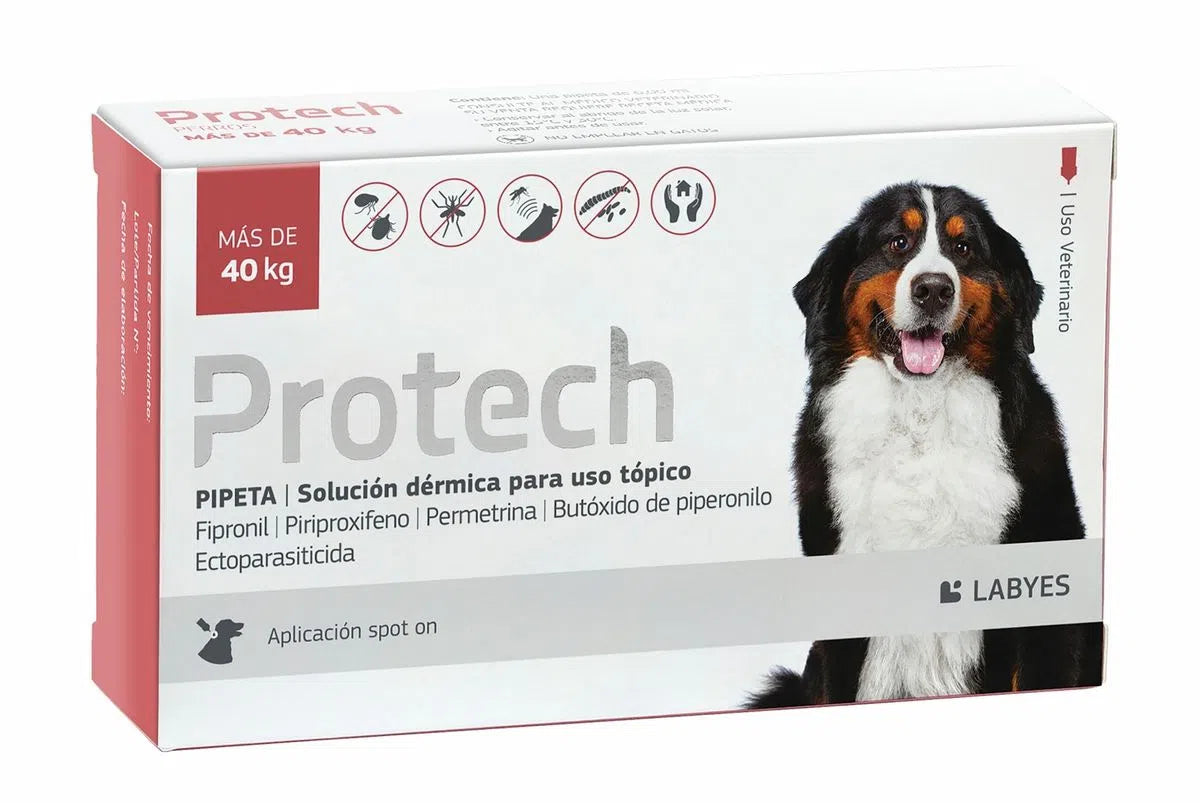 Pipeta Antiparasitaria Protech +40 kg