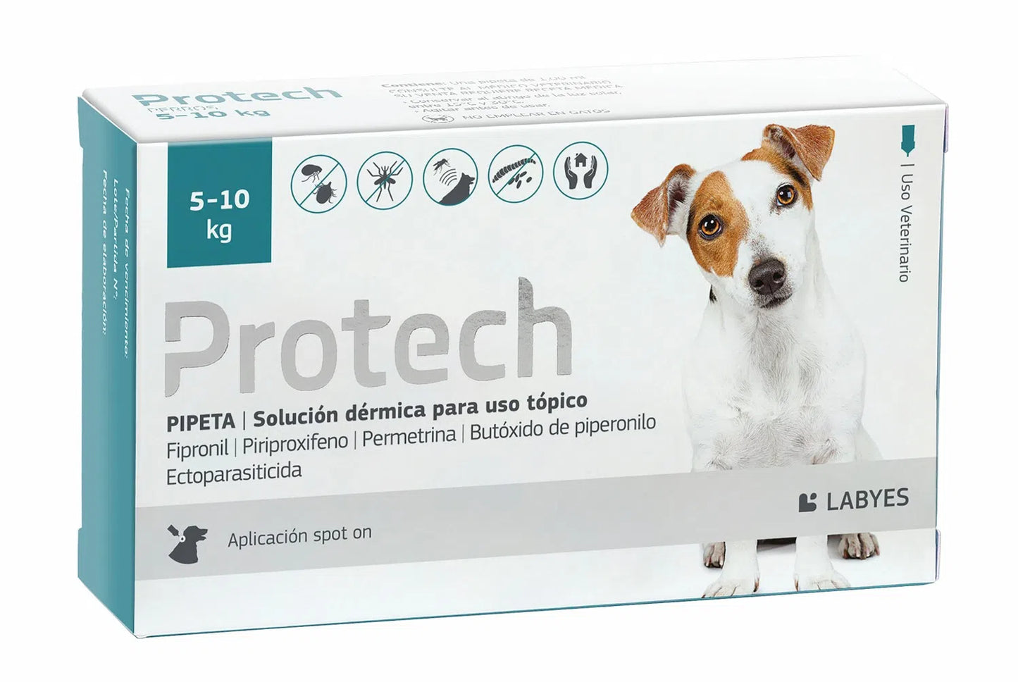 Pipeta Antiparasitaria Protech 5-10 kg
