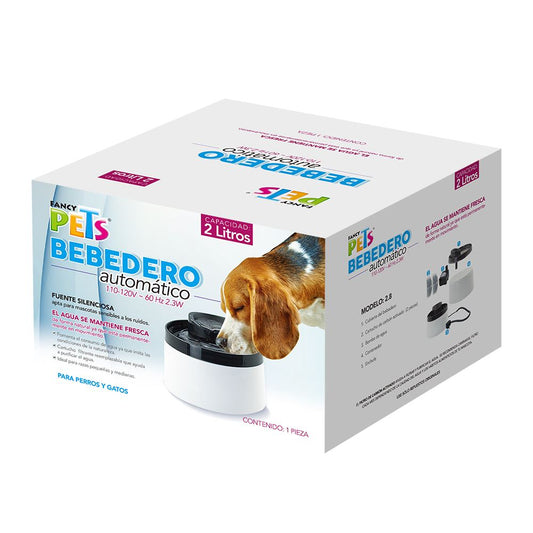 Bebedero Automático Tipo Fuente para Perro o Gato Fancy Pets 2.8L | Envío a domicilio CDMX | Disponible en Petzer