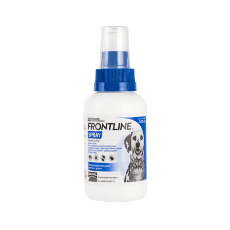 Frontline Spray para gatos y perros | Farmacia a domicilio Cdmx | Petzer