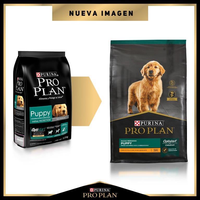 Croquetas Perro Cachorro Pro Plan Optistart Razas Medianas 3kg | Alimento Seco Para Gato a domicilio CDMX | Disponible en Petzer.mx