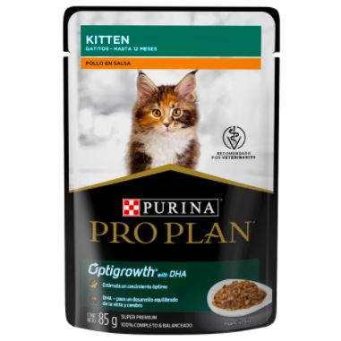 Sobre para Gato Adulto y Cachorro Pro Plan MIX Kitten, Pollo, Urinary y Esterilizado 85gr (Caja 24) Alimento Húmedo Gatos Pro Plan