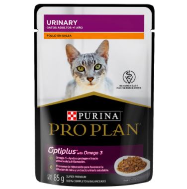 Sobre para Gato Adulto y Cachorro Pro Plan MIX Kitten, Pollo, Urinary y Esterilizado 85gr (Caja 24) Alimento Húmedo Gatos Pro Plan