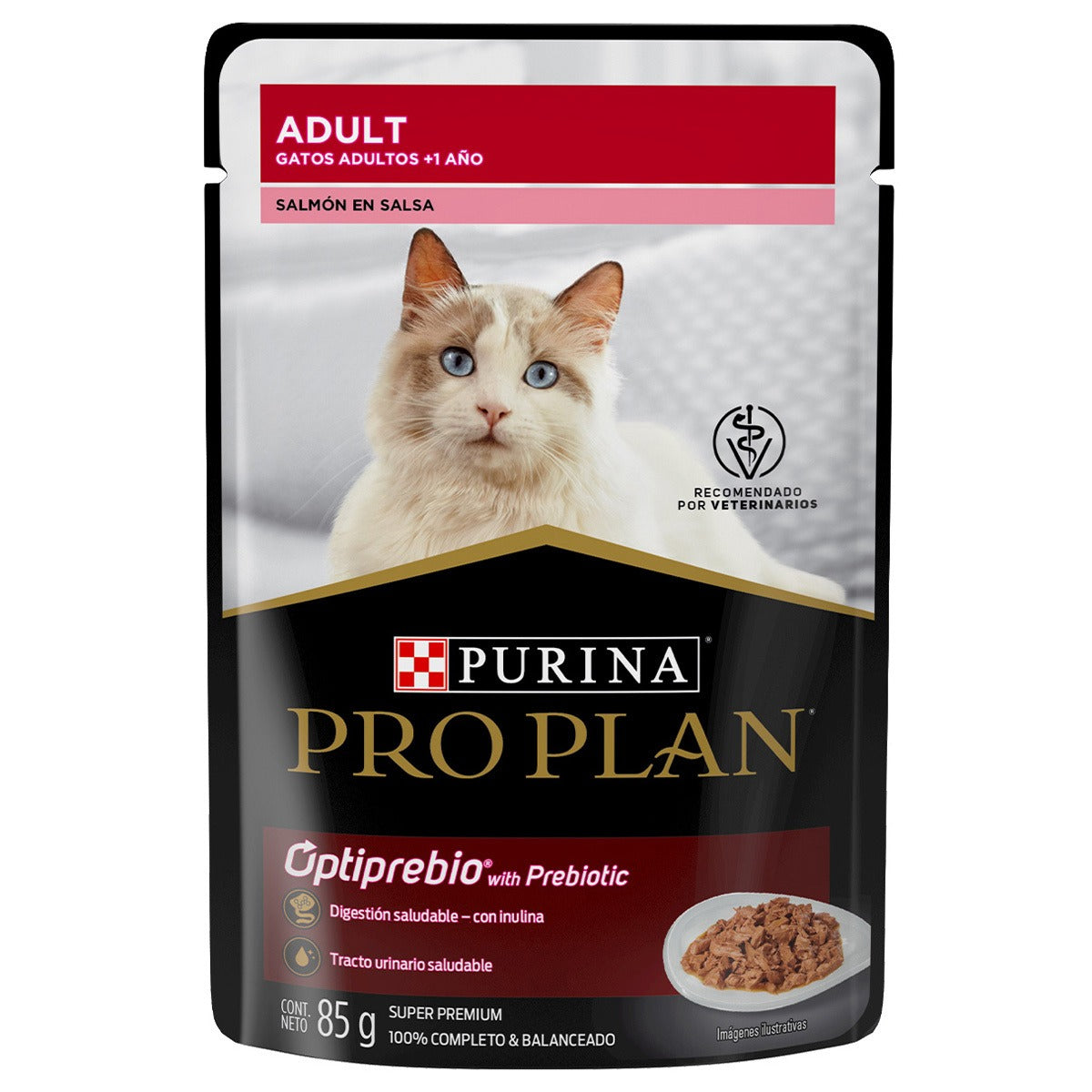 Sobre para Gato Adulto y Cachorro Pro Plan MIX Kitten, Pollo, Urinary y Salmón 85gr (Caja 24) Alimento Húmedo Gatos Pro Plan