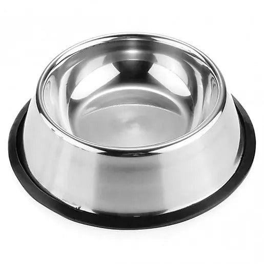 Plato Antideslizante para Perro o Gato de Acero Inoxidable Fancy Pets  | Envío a domicilio CDMX | Disponible en Petzer