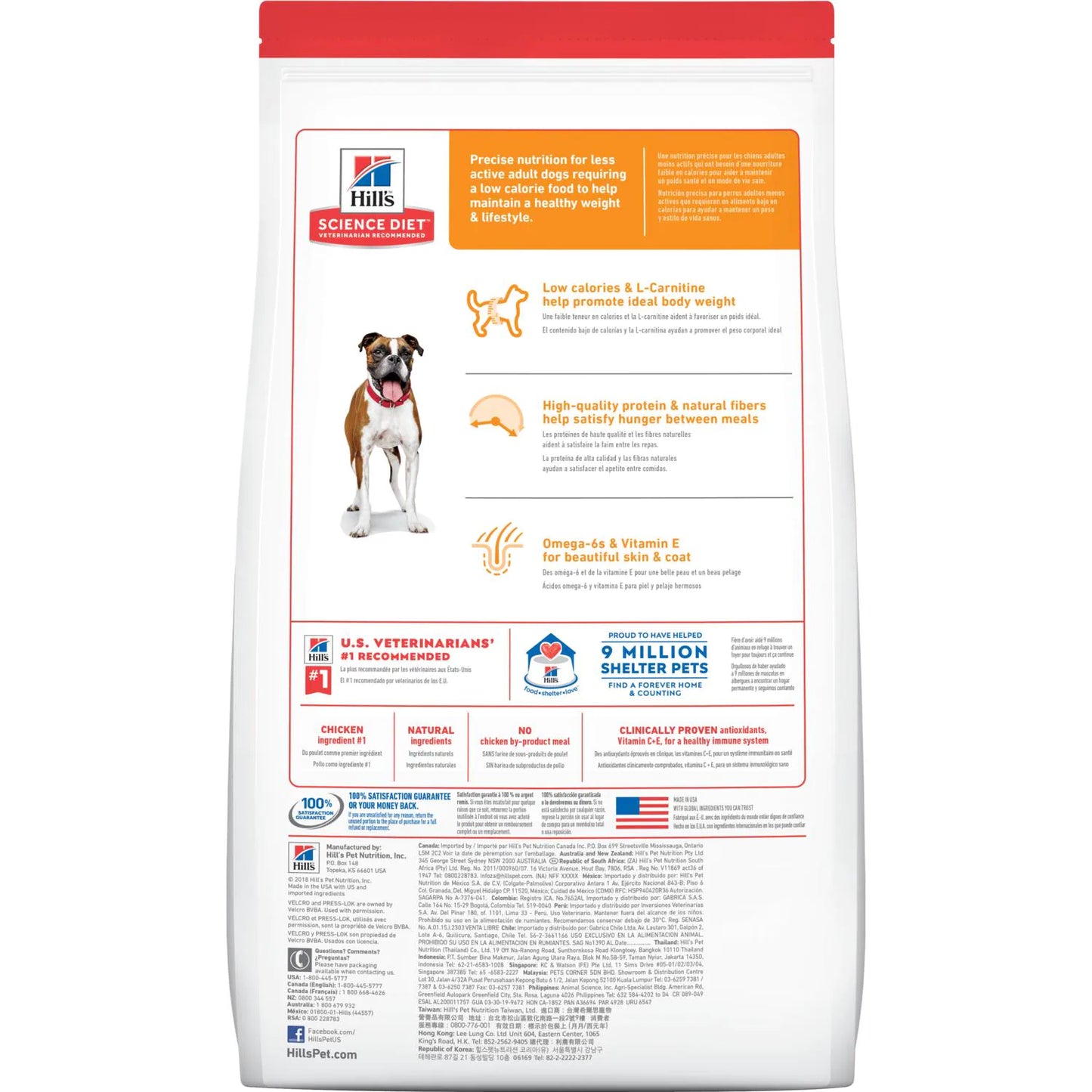 Bulto de Croquetas para Perro Adulto Hill's Science Diet Light de 13.6kg | Alimento Seco Perros a domicilio CDMX a domicilio en CDMX | Disponible en Petzer.mx