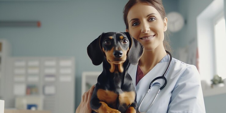 Veterinario a domicilio atendiendo a un perro en Culiacán