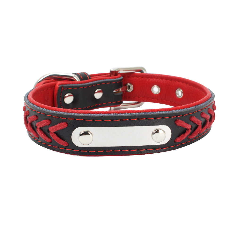 Collar para perro o gato Negro con Rojo