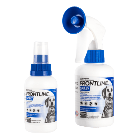 Frontline Spray para gatos y perros | Farmacia a domicilio Cdmx | Petzer
