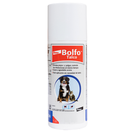 Pack de 2 BolBayer Bolfo Talco Antipulgas para Perro y Gato, 100 g