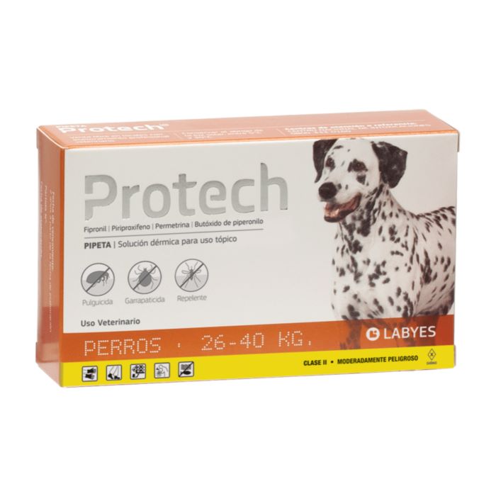 Pipeta Antipulgas Perro Grande Protech de 20 a 40 kg | Antipulgas para perro a domicilio en CDMX | Petzer.mx