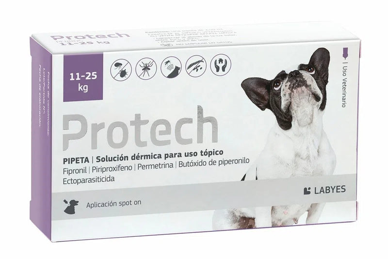 Pipeta Antiparasitaria Protech 11-25 kg
