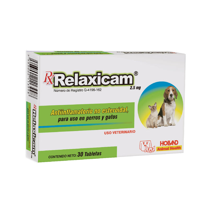 Tabletas Rx Relaxicam | 2.5 mg Tabletas 30