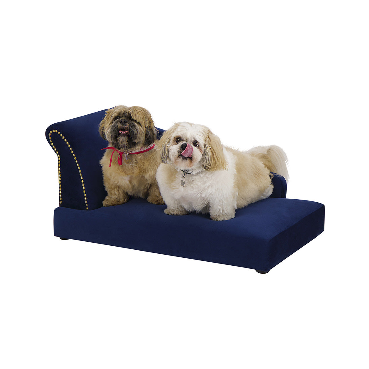 Sillón Cleopatra para Perro y Gato de Terciopelo y Madera de Pino