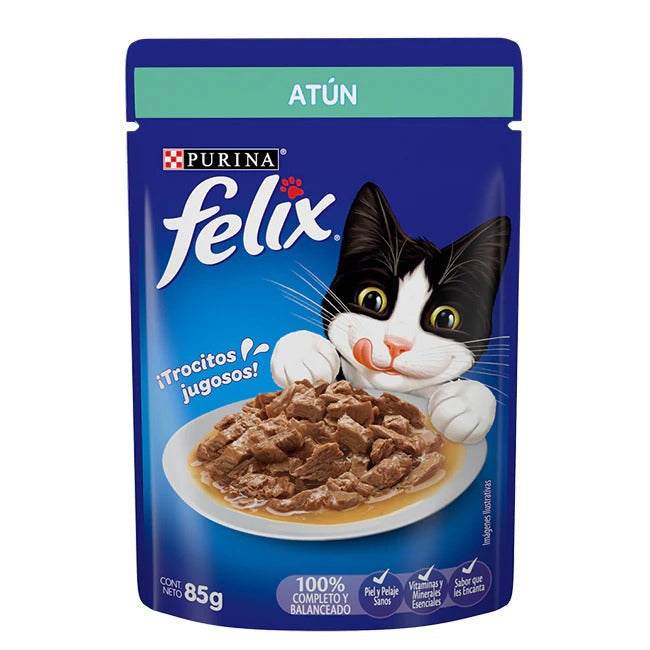 Paquete de 26 Sobres para Gato Felix Mix de Sabores 85g | Alimento Humedo Para Gato a domicilio CDMX | Disponible en Petzer.mx 