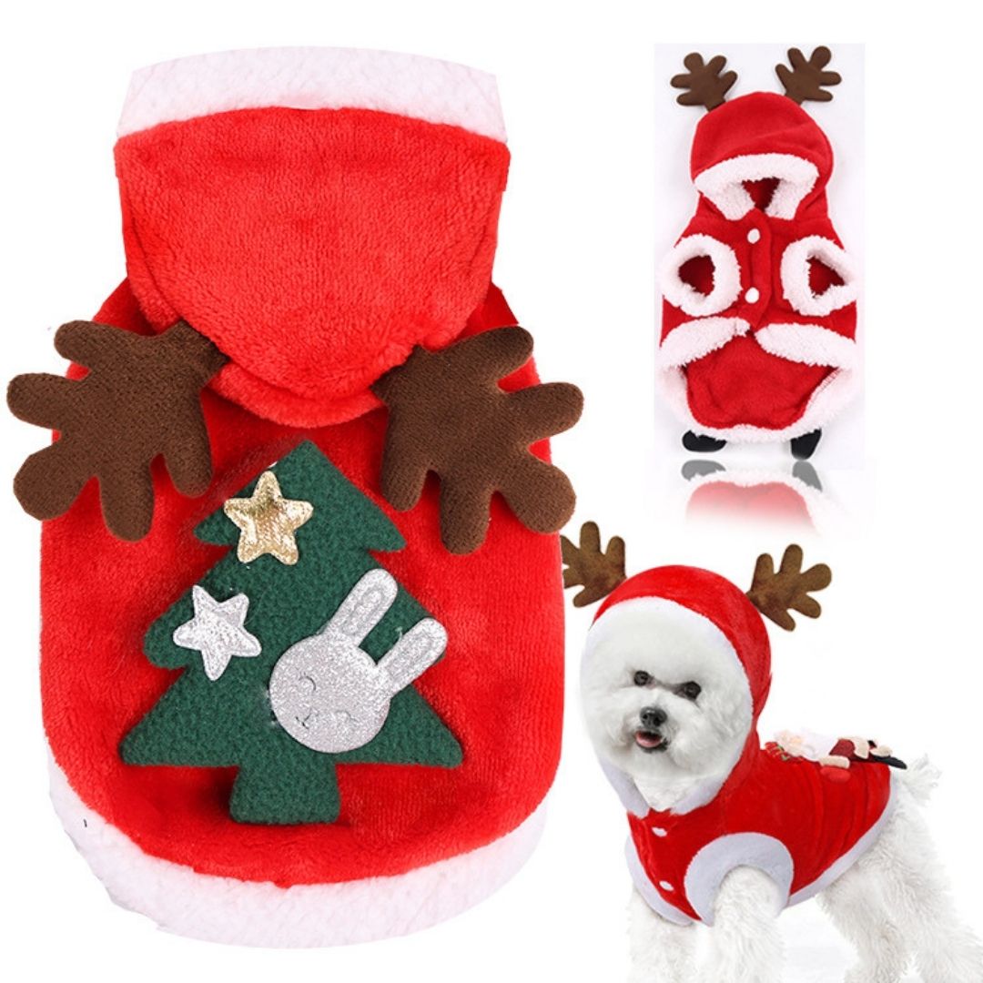 Sueter Navideño para perro con diseño de pino