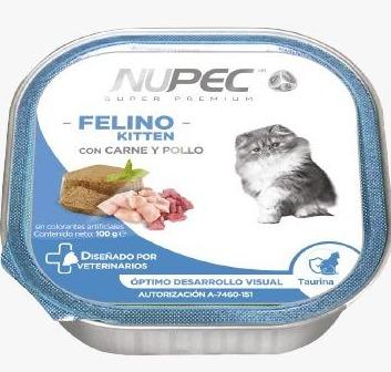 Lata para Gato Cachorro Nupec 100gr | Alimento Húmedo para Gato Nupec a domicilio CDMX | Disponible en Petzer.mx