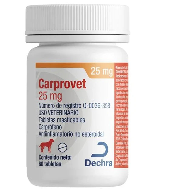 Tabletas Carprovet | 25mg (60 Tabletas)