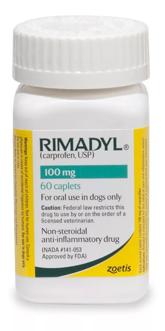 Tabletas Rimadyl Masticable | 100 mg (60 Tabletas)