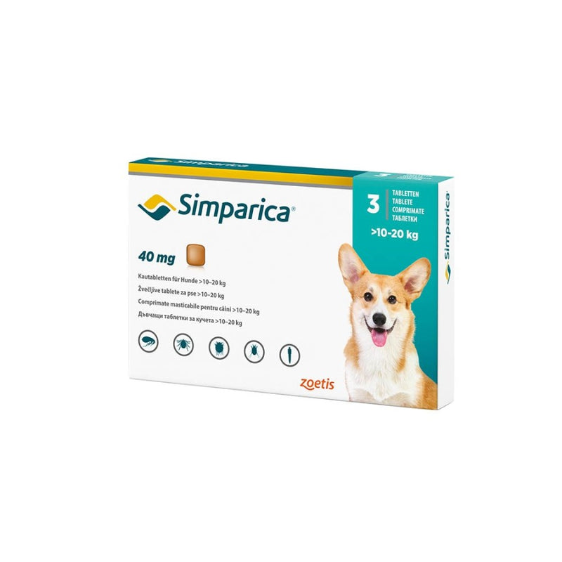 Antiparasitario Simparica 40 mg | Ectoparasiticida