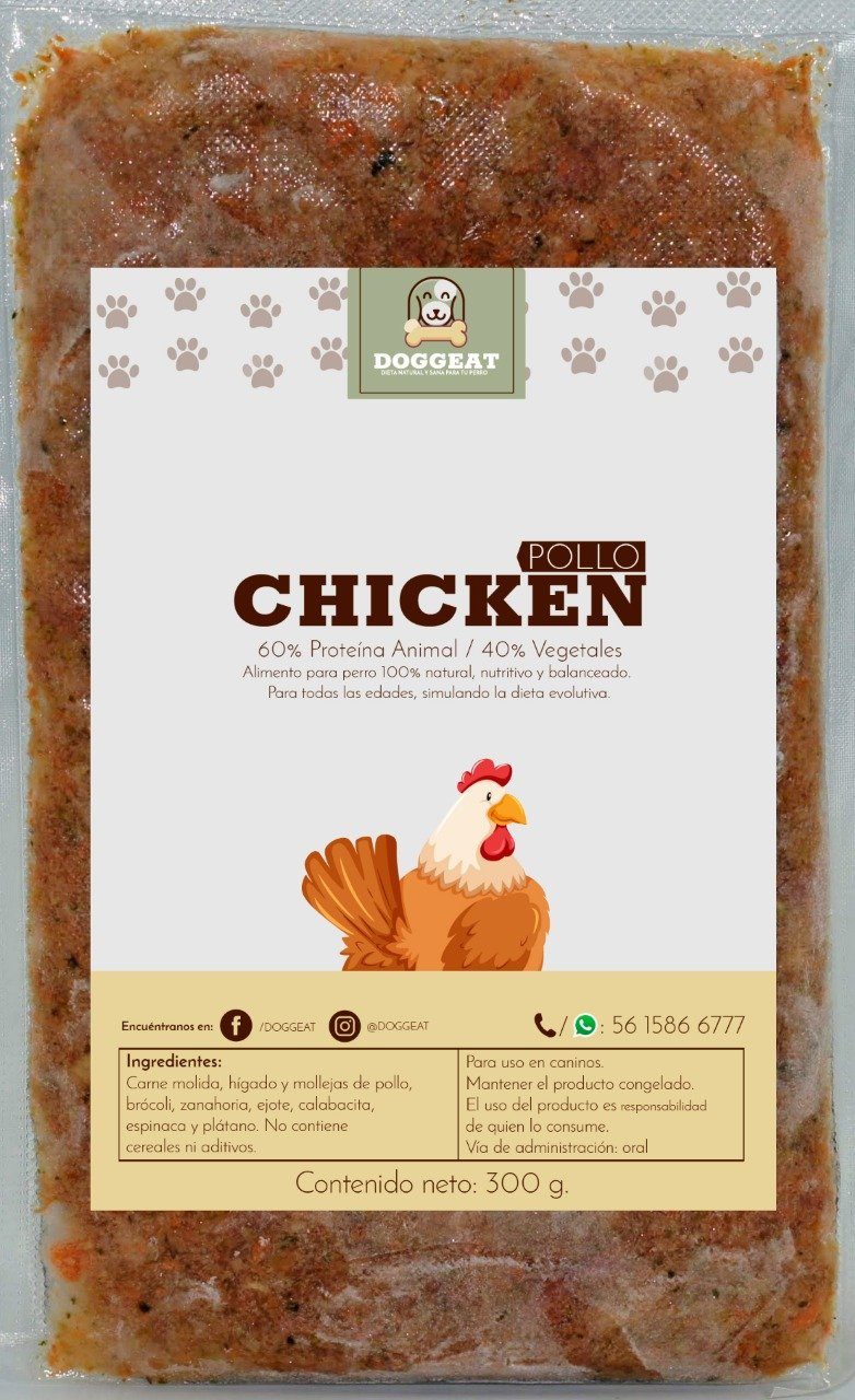 Alimento paquete 7 pollo Doggeat