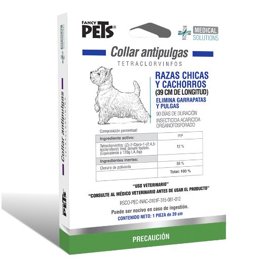 Collar Antipulgas para Perro Razas Pequeñas Fancy Pets  | Envío a domicilio CDMX | Disponible en Petzer 