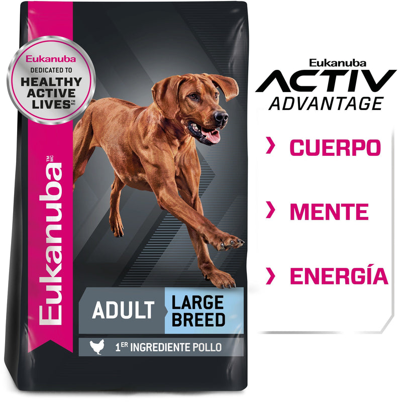 Bulto de Croquetas Perro Adulto Eukanuba Razas Grandes 15kg | Alimento Seco Perros a domicilio CDMX | Disponible en Petzer.mx
