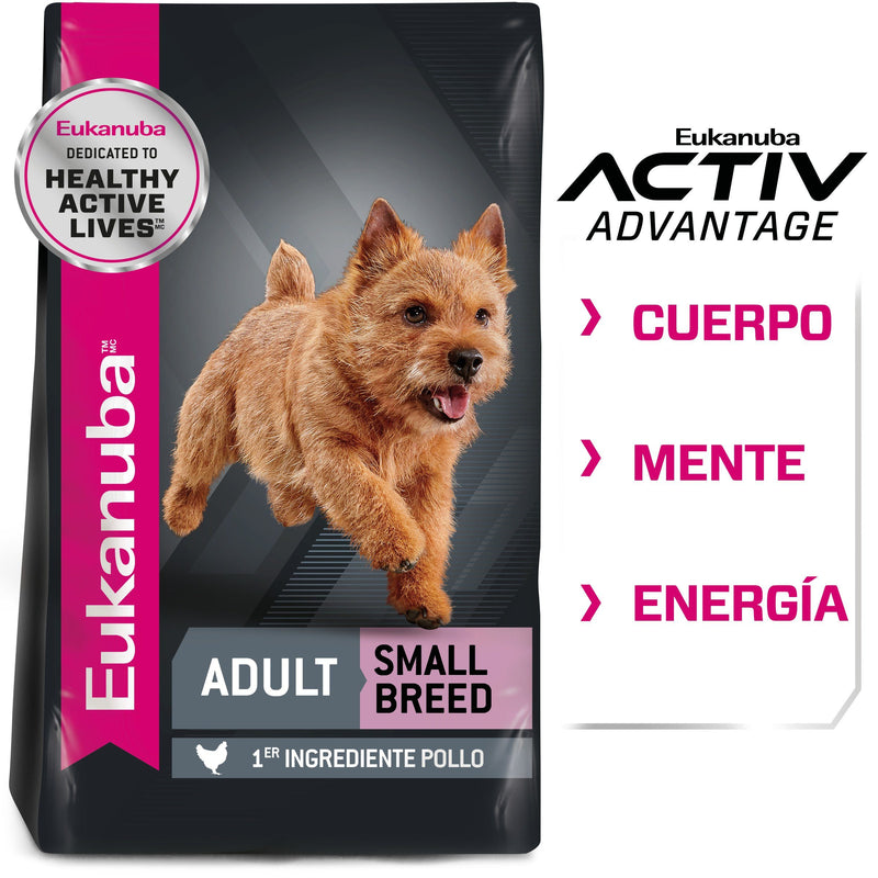 Bulto de croquetas Perro Adulto Eukanuba Razas pequeñas 6.8kg | Alimento Seco Perros a domicilio CDMX | Disponible en Petzer.mx