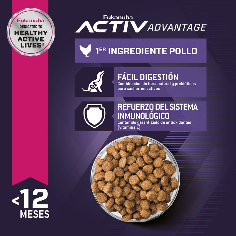 Bulto de Croquetas Perro Cachorro Eukanuba Razas Grandes 2.3kg | Alimento Seco Perros a domicilio CDMX | Disponible en Petzer.mx