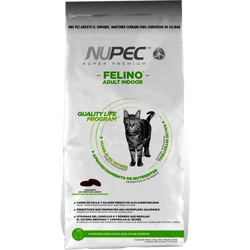 Bulto Croquetas para Gato Nupec Felino Indoor 5kg | Alimento Seco para Gatos a domicilio CDMX | Disponible en Petzer.mx