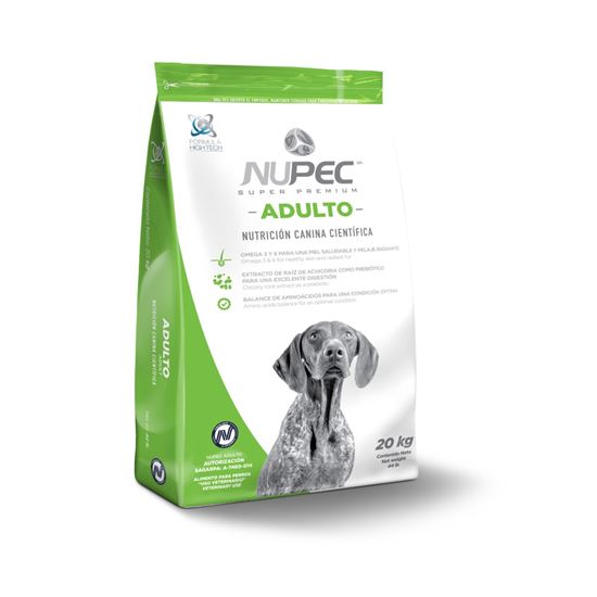 Bulto Croquetas para Perro Adulto Nupec Raza Grande 20kg | Alimento Seco para Perros a domicilio CDMX | Disponible en Petzer.mx