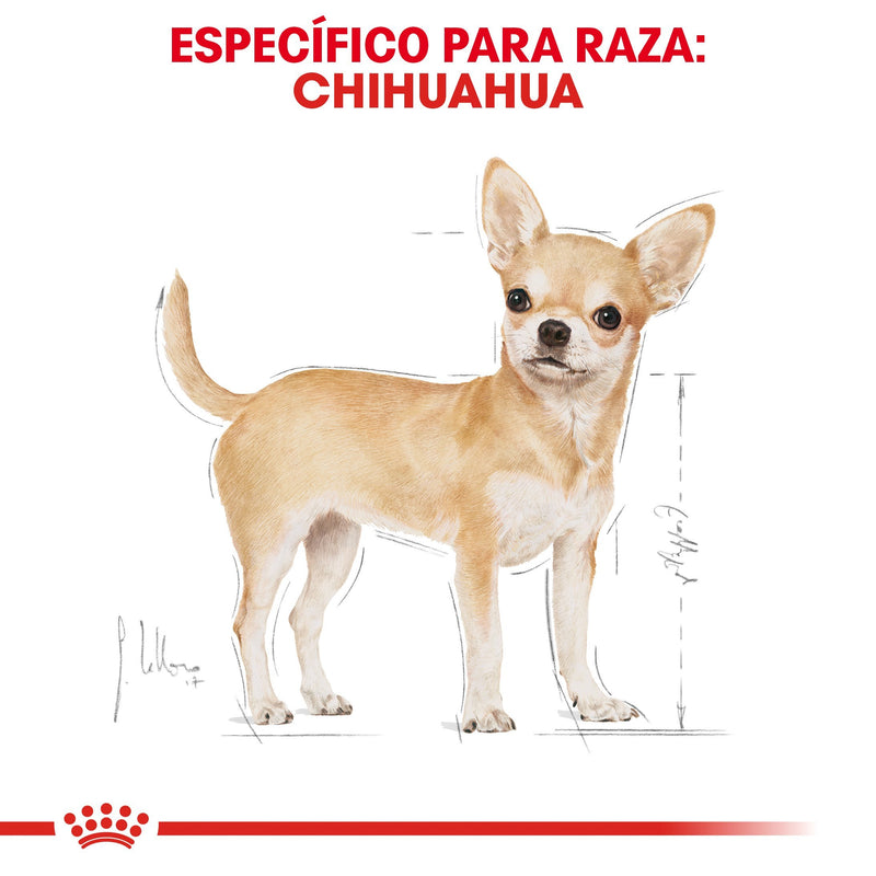 Bulto de Croquetas Perro Adulto Royal Canin Chihuahua 4.54kg | Alimento Seco Para Perros a domicilio CDMX | Disponible en Petzer.mx 