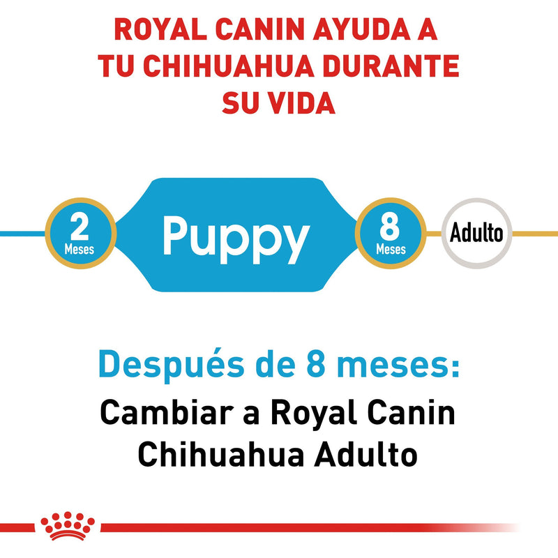 Bulto Croquetas Perro Cachorro Royal Canin Chihuahua 1.1kg | Alimento Seco Para Perros a domicilio CDMX | Disponible en Petzer.mx 