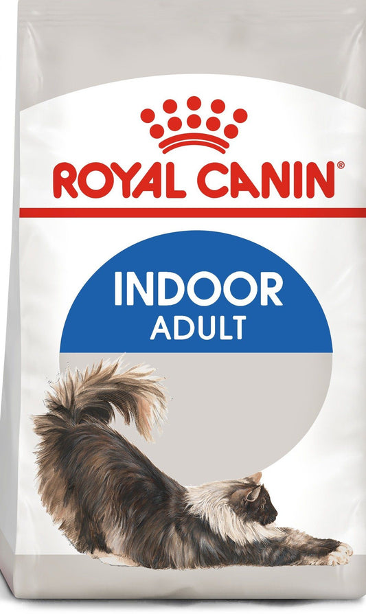 Bulto de Croquetas Gato Adulto Royal Canin Indoor 3.18kg | Alimento Seco Para Perros | Disponible en Petzer.mx 