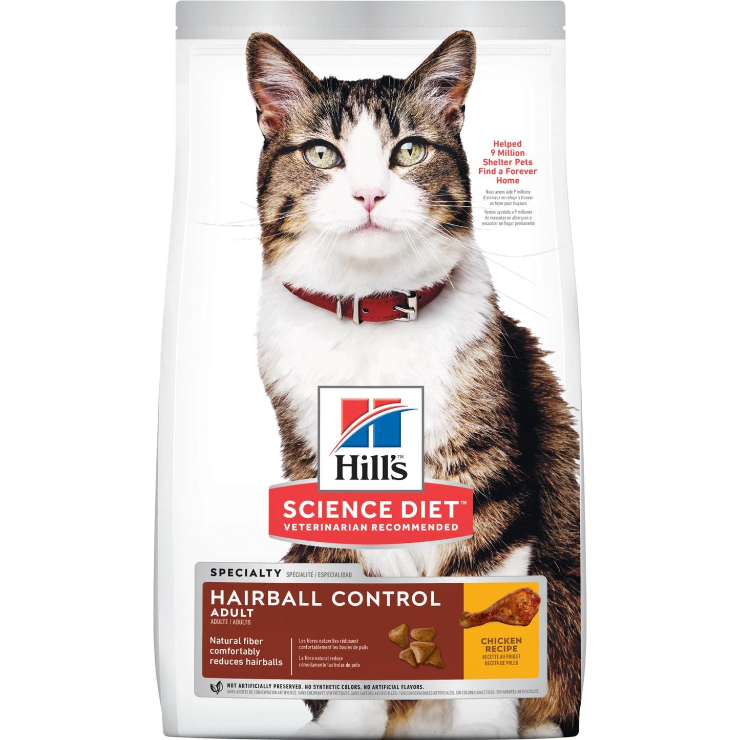 Bulto de Croquetas Gato Adulto Hill's Hairball Control 7kg | Alimento Seco para Gatos a domicilio en CDMX | Disponible en Petzer.mx