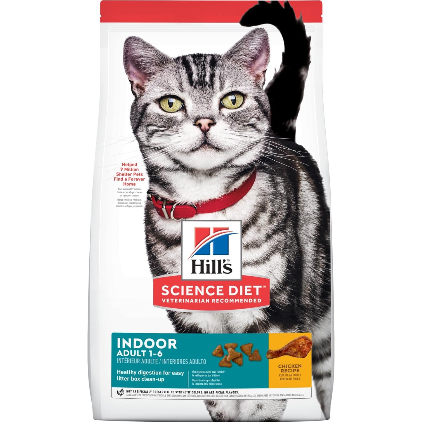 Bulto de Croquetas Gato Adulto Hill's Indoor 7kg | Alimento Seco para Gatos a domicilio en CDMX | Disponible en Petzer.mx