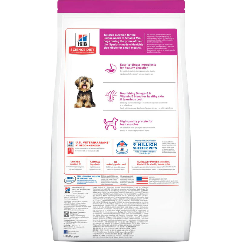 Bulto de Croquetas Perro Adulto Hill's Science Diet Small Paws 2kg  | Alimento Seco Perros a domicilio CDMX a domicilio en CDMX | Disponible en Petzer.mx